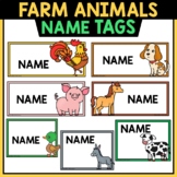 Farm Animals Name Tags | Editable Classroom Decor