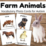 Farm Animals Communication Cards for Non Verbal Students | Autism Visuals
