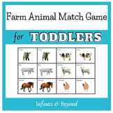 Farm Animals Printable Matching (with photos) Toddler Games