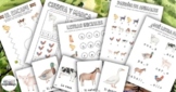 Farm Animals Printable Workbook in Spanish
