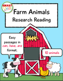 Farm Animals Research Reading