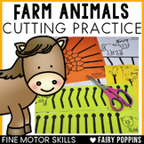 Farm Animals Scissor Skills Cutting Practice Worksheets