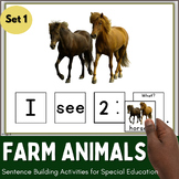 Farm Animals Activity Speech Therapy Building Sentences Ad