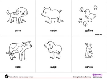 Farm Animals Spanish Lesson (2s) - Animales de Granja by Monarca Language