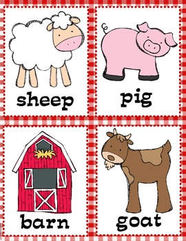 Farm Animals Syllable Sort (1, 2 and 3 Syllables) by Elena Ortiz