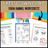 Farm Animals Worksheets Free Download