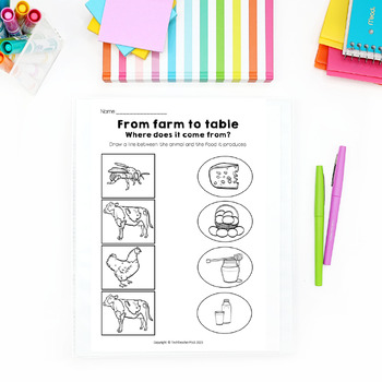 Farm Animals Worksheets Free Download by Tech Teacher Pto3 | TPT