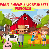 Farm Animals - Worksheets Games Puzzles Fun Activity for Kids