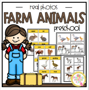 Preview of Farm Animals and Babies Real Photos