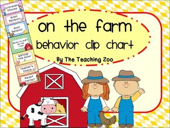 Preview of Farm Behavior Clip Chart