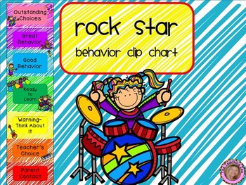 Preview of Rock Star Behavior Clip Chart