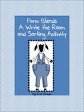 Farm Blends - A Write the Room and Sorting Activity for Blends