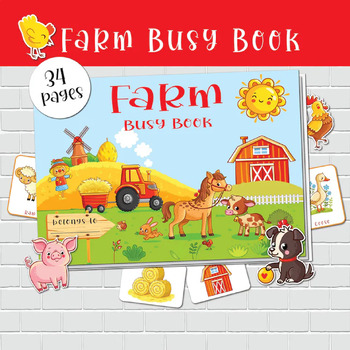 Preview of Farm animal book for kids