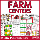 Farm Centers Kindergarten Math and Literacy Activities