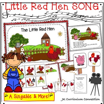 Preview of Farm Song - Little Red Hen Singable & MORE!