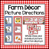 Farm Classroom Decor Visual Directions
