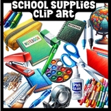 School Supplies clip art, School Equipment, Back To School