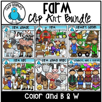 Preview of Farm Clip Art Bundle