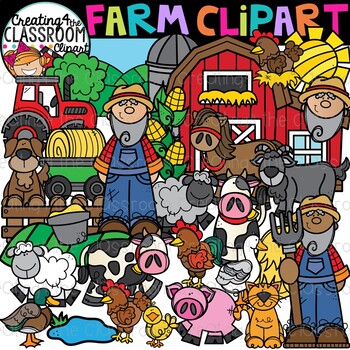 Preview of Farm Clipart {Farm Animals Clipart}