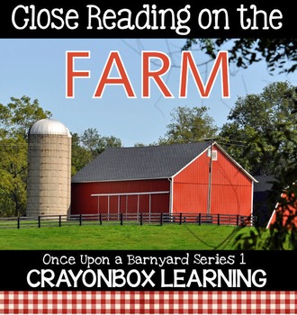 Preview of Farm Close Reading, Farm Non Fiction Passages, Writing - Distance Learning