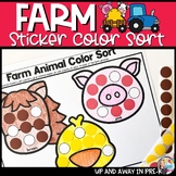 Farm Color Sorting Activities - Fine Motor - Animal Presch