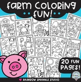 Farm Coloring Pages!