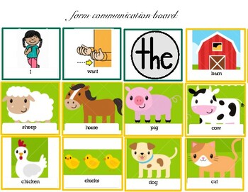 Preview of Farm Communication Board