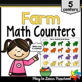 Farm Counters - Math Centers for Preschool and PreK