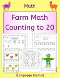Farm Counting to 20 worksheets, activities and task cards