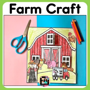 Preview of Farm Craft| Farm Animal Activities for Kindergarten & grade1 Kids | Build a Farm