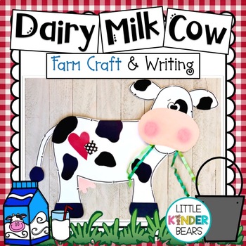 Preview of Farm | Dairy Cow Craft | Writing Activities