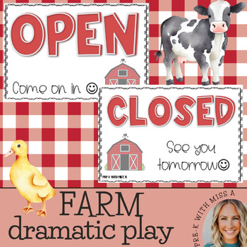 Preview of Farm Dramatic Play Early Childhood Farm Theme Play