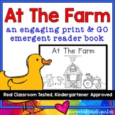 Farm Emergent Reader Book: Sight Words , Spring , Farm Life & FUN