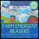 Farm Emergent Readers for Farm Preschool Units Positional 