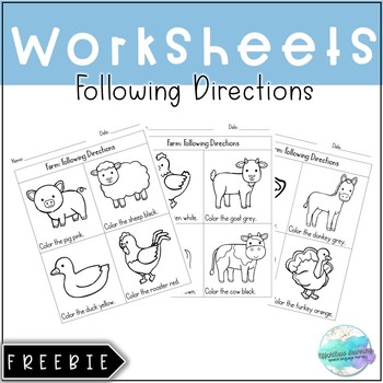 following directions for coloring teaching resources tpt