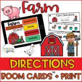 Farm Following Directions with Basic Concepts Boom Cards a