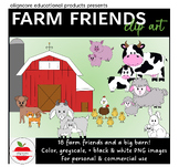 Farm Friends Clip Art Set