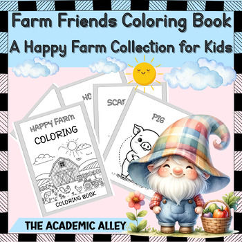 Preview of Farm Friends Coloring Book: A Happy Farm Collection for Kids