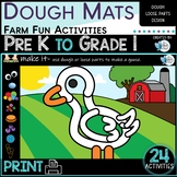 Farm Fun Dough Mat Activities PreK to Grade 1