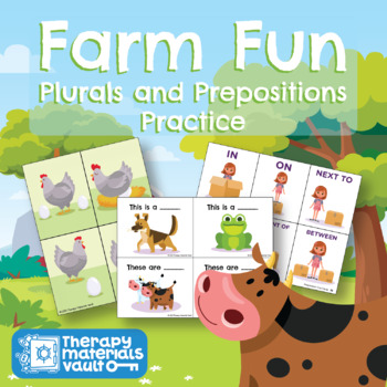 Preview of Farm Fun: Plurals and Prepositions Practice