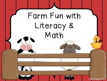Preview of Farm Fun with Literacy and Math