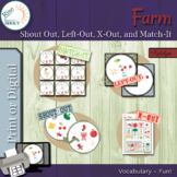 Farm Gameset Bundle: Left-Out, Shout Out, Match-It, and X-Out
