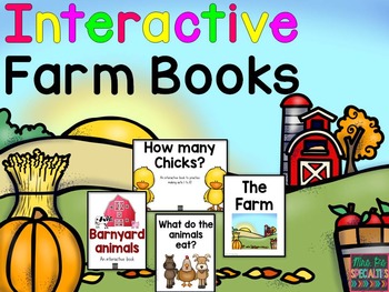 Preview of Farm Interactive Books - Adapted Books For Autism and Speech Therapy
