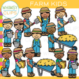 Farm Kids Clip Art