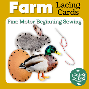 Preview of Farm Lacing Cards