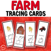Farm Letter and Number Cards for Language Centers or Hands