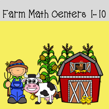 Preview of Kindergarten Math Centers Numbers 1-10