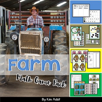 Preview of Farm Math Game Pack