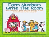 Farm Numbers Differentiated Write the Room Fun for Common Core