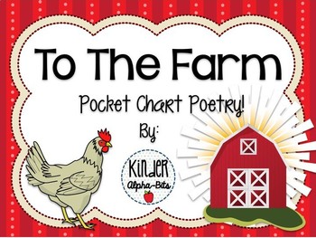 Preview of Farm Pocket Chart Poetry